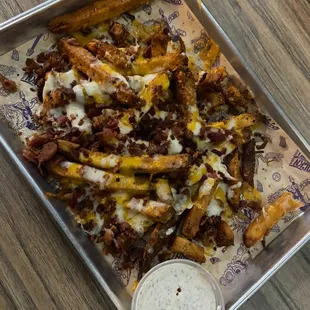 Cheese fries with that great homemade ranch!