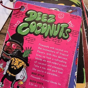 The Beer menu had the most original and fun names,  loved it!!!
