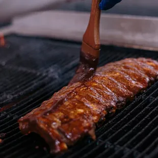 ribs, food, bbq ribs