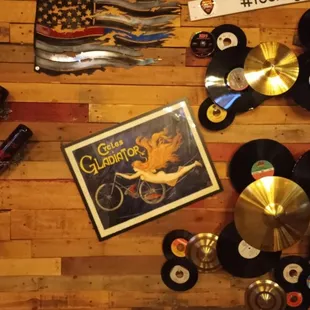 a collection of music memorabilia
