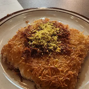 Kanafeh- extremely small portion and heavy. I wanted to give a try but didn't find it very tasty.