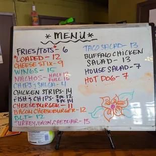 Menu.