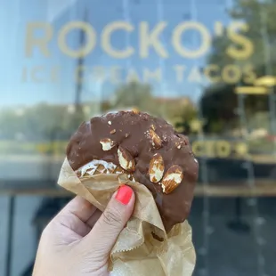 The OG Taco: Vanilla w/ milk chocolate, almonds | $6