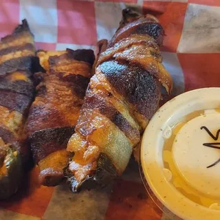 5 Bacon Wrapped Jalapenos