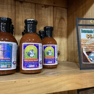 BBQ sauces $5.99