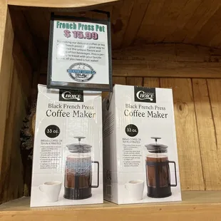 Coffee press. $15.99