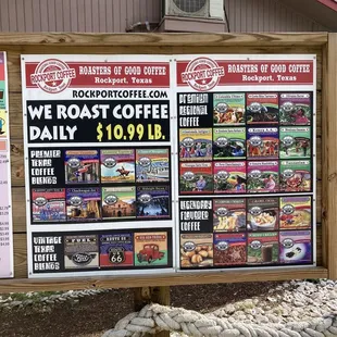 Drive thru menu and order here.