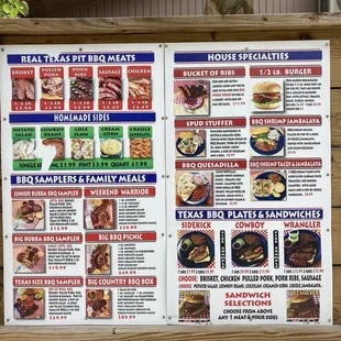 Drive thru BBQ menu and order here.