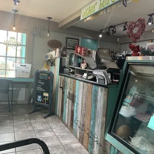 The ordering area.