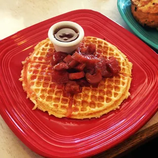 Rhubarb Waffle