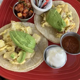 Avocado Breakfast Tacos