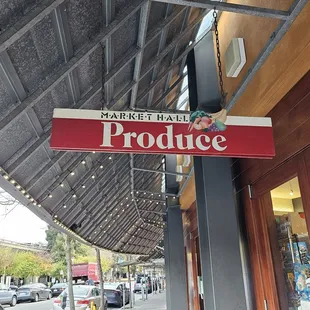Produce sign