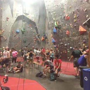 Walls for days; people for days.