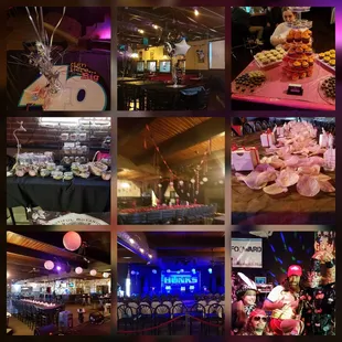 a variety of desserts and drinks