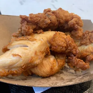 Chicken tender without crush