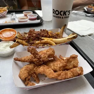 Chicken Tenders and Hand Cut Fries