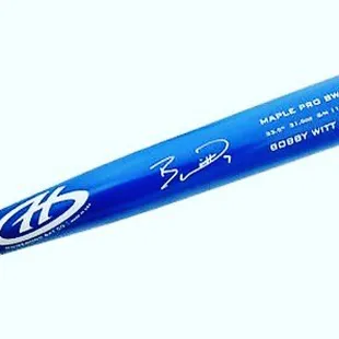 Bobby Witt Jr Autographed Bat