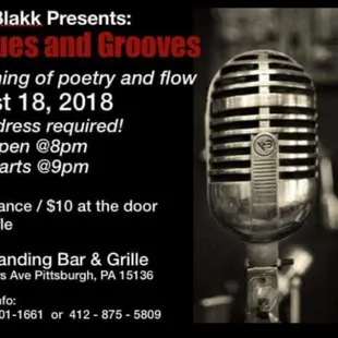 two microphones with text