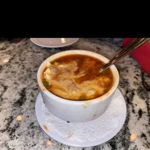 Half and half soup