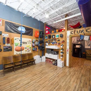 Education, Shoes, and the members Crux Cafe