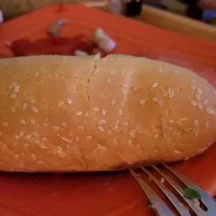 Not a poppy seed bun, but sesame seeds