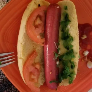 Missing: pickle spear, mustard, celery salt, ( onion was 5 pcs chopped from a green onion)