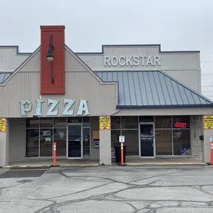 the front of the restaurant