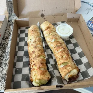 pickle stuffed breadsticks- perfection