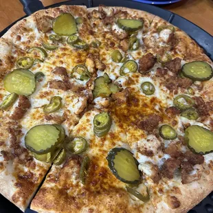 Hot Nashville Chicken Pizza