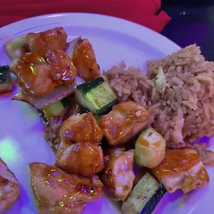 We tried the Hibachi Chicken good flavor meat dry dry
