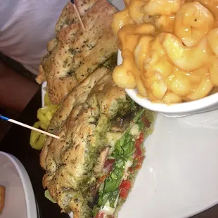 Stuffed Veggie Sandwich on focaccia, absolutely delicious!