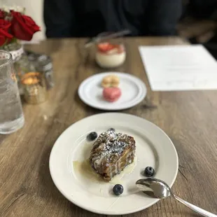 a plate of food on a table