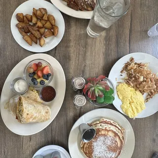 2 Pancakes 2 Egg Breakfast