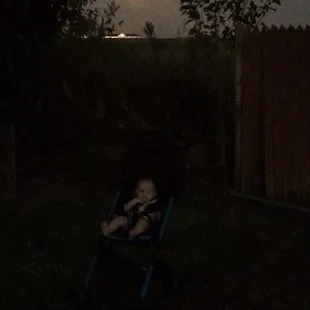 Watching the SuperMoon @ Rockwell RV Park.