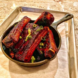 The Korean BBQ Ribs were packed with flavor.