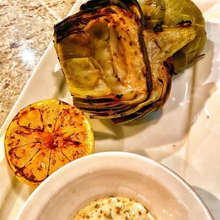 Tasty Grilled Artichoke.