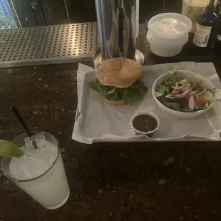 House Margarita And The Rockwell Burger