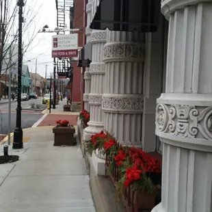 outside