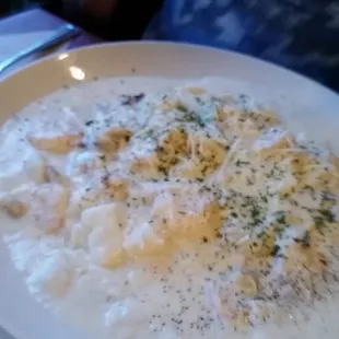 Seafood alfredo