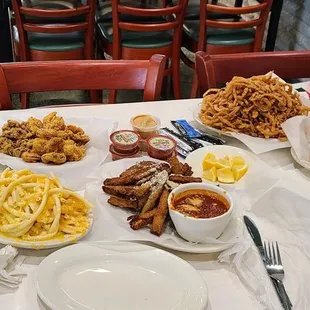 Massive amounts of food!