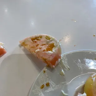 a slice of watermelon and cheese