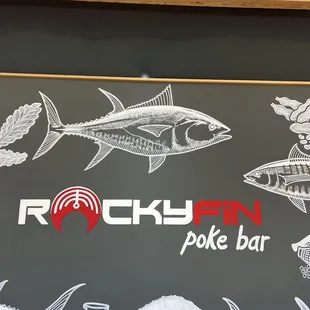 a sign for a poke bar