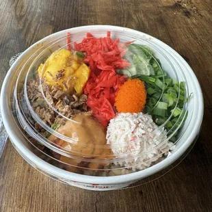 Super delicious poke Build Your Bowl with 2 Scoops