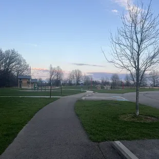 Playground and enclosed restroom