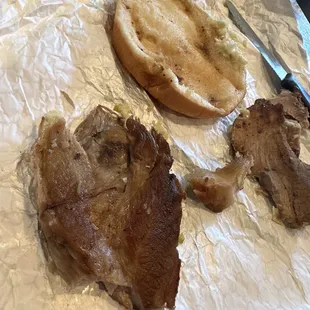 "Sliced" pork sandwhich