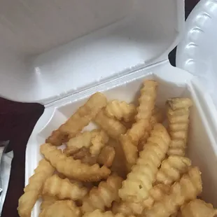 The fries are great when hot! I mean nice crunch with every bite!