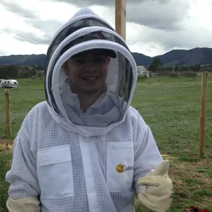 Cole after a successful inspection