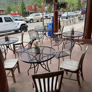 Outdoor seating area