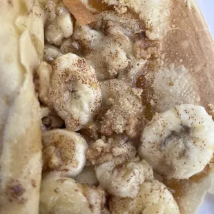 The Banana Bread (fresh bananas, brown sugar &amp; walnuts). You can also get this with powdered sugar &amp; whipped cream too!