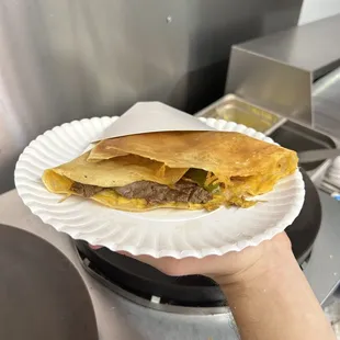 Beef Fajita Crepe